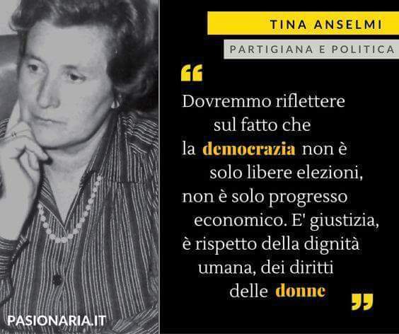 Tina Anselmi - Cos'è la democrazia?